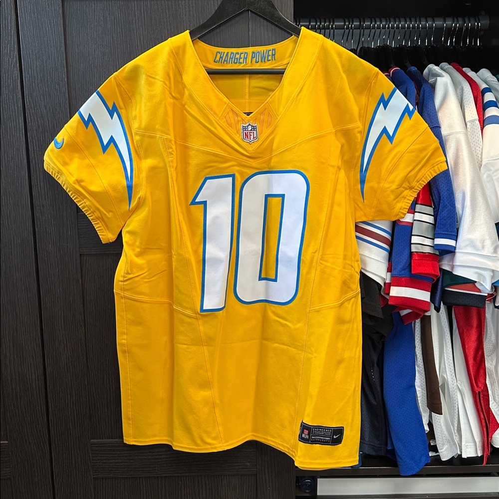 Justin Herbert LA Chargers Nike Charger Power Vapor F.U.S.E. Elite Jersey